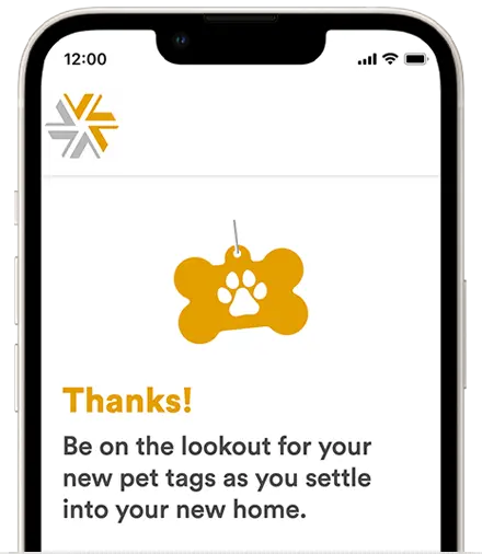 LenderLogix Pet Tag Request Form Mobile Phone